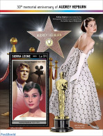 Sierra Leone 2023 Audrey Hepburn, Mint NH, Performance Art - Movie Stars - Actores