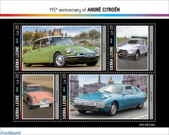 Sierra Leone 2023 André Citroën, Mint NH, Transport - Automobiles - Voitures