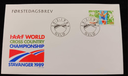 C) 1989. NORWAY. FDC. WORLD CROSS CHAMPIONSHIP. XF - Altri - Europa