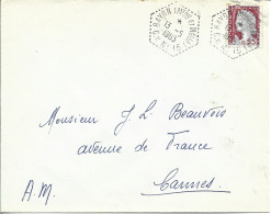 3  ---  54  BAYON  CP N° 15   Decaris - Manual Postmarks