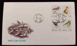 C) 1980. NORWAY. FDC. BIRDS. XF - Europe (Other)