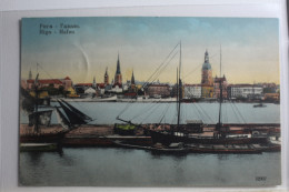 AK Riga Hafen Feldpost 1918 Gebraucht #PG781 - Lettonia