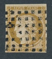 BM-51: FRANCE:  N° 1 Obl Gros Points - 1849-1850 Ceres