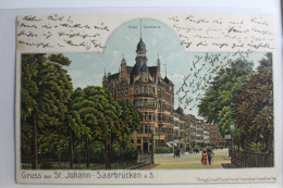 AK Saarbrücken Hotel Terminus 1903 Gebraucht #PG797 - Otros & Sin Clasificación