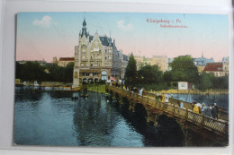 AK Königsberg I. Pr. Schlossteichbrücke Feldpost 1916 Gebraucht #PG820 - Ostpreussen