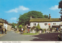 Postcard Malham Village North Yorkshire Dales Post Office & Coca Cola Sign My Ref B26483 - Andere & Zonder Classificatie