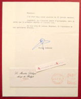 ● Michel CHARASSE Lettre 1989 Avec Signature Autographe - Ancien Ministre Socialiste Né à Chamalières - Politisch Und Militärisch