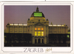 CROATIE.  ZAGREB (ENVOYE DE). ART PAVILION. ANNEE 1995 + TEXTE + TIMBRES.  FORMAT 17x12 Cm - Croatie