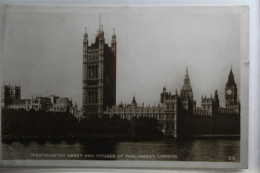 AK London Westminster Abbey And Houses Of Parliament 1932 Gebraucht #PG958 - Autres & Non Classés