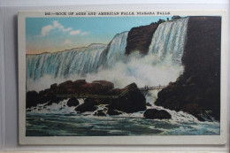 AK Niagara Falls Rock Of Ades And American Falls Ungebraucht #PH052 - Andere & Zonder Classificatie