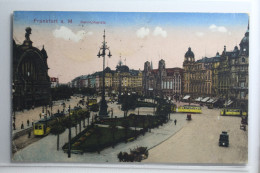 AK Frankfurt Am Main Bahnhofsplatz 1920 Gebraucht #PH305 - Andere & Zonder Classificatie