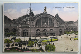AK Frankfurt Am Main Hauptbahnhof 1929 Gebraucht #PH334 - Andere & Zonder Classificatie