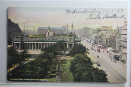 AK Edinburgh Princes Street & Royal Institution 1913 Gebraucht #PH312 - Sonstige & Ohne Zuordnung