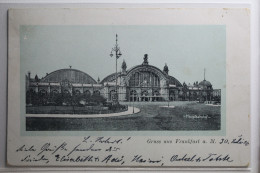 AK Frankfurt Am Main Hauptbahnhof 1906 Gebraucht #PH301 - Andere & Zonder Classificatie