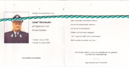 Jozef Verweyen-Didden, Achel 1935, 2007, Ere Politie Commissaris; Foto - Overlijden