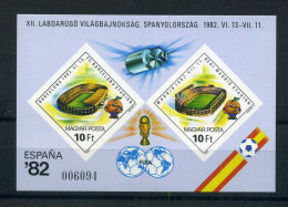 Ungarn Block 155 B Postfrisch Fußball WM 1982 #GB609 - Autres & Non Classés