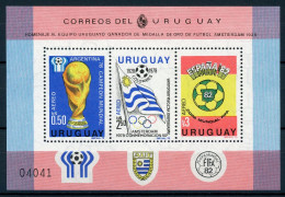 Uruguay Block 44 Postfrisch Fußball #GB626 - Uruguay