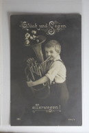 AK Deutschland Glückwunschkarte 1918 Gebraucht #PH502 - Autres & Non Classés