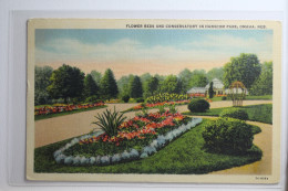 AK USA Flower Beds And Conervatory In Hanscom Park, Omaha Ungebraucht #PH612 - Autres & Non Classés