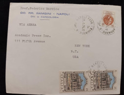 C) 1974. ITALY. AIRMAIL ENVELOPE SENT TO USA. MULTIPLE STAMPS. XF - Autres - Europe