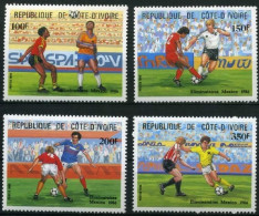 Elfenbeinküste 867 A-870 A Postfrisch Fußball #GB625 - Costa D'Avorio (1960-...)