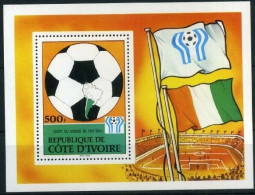 Elfenbeinküste Block 12 Postfrisch Fußball #GB624 - Ivory Coast (1960-...)