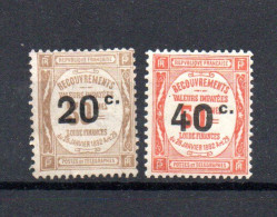 Frankreich 1917 P 42/43 Portomarke Mit Aufdruck Ungebraucht/MLH - 1859-1959.. Ungebraucht