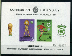 Uruguay Block 51 Postfrisch Fußball #GB654 - Uruguay