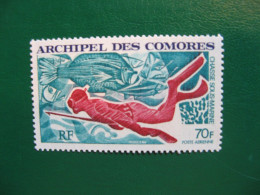 COMORES YVERT POSTE AERIENNE N° 44 TIMBRE NEUF** LUXE - MNH - COTE 11,00 EUROS - Ungebraucht