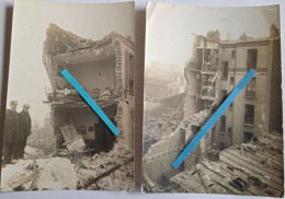 1918 Paris St Paul Bombardement De La Grosse Bertha (lange Max ) Ruines Destructions Ww1 Poilu 14 18 Photo - Krieg, Militär
