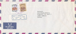 Jordan Registered Air Mail Cover Sent To Germany 13-5-1996 - Jordanien