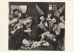 AD493 Lorenzo Lotto - Adorazione Dei Pastori - Brescia - Pinacoteca - Dipinto Paint Peinture - Paintings