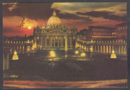 130587/ ROMA, Piazza E Basilica Di San Pietro, Notturno - San Pietro