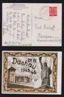 All. Besetzung 1946 Postkarte Befreiung KZ Dachau Holocaust - Brieven En Documenten