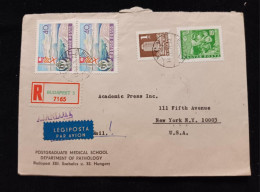 C) 1964. HUNGARY. AIRMAIL ENVELOPE SENT TO USA. 2ND CHOICE - Hongrie