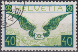 1933 Flugpost Schweiz ⵙ Zum:CH F15z, Mi:CH 234z,Yt:CH.PA14a, Brief Mit Flügeln - Used Stamps