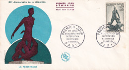 1er Jour, 20è Anniversaire De La Libération, Résistance - 1960-1969
