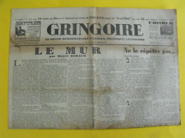 Journal Gringoire Du 16 Février 1934. Carbuccia Béraud Daladier Cot Frot Mistler Guy La Chambre Blum - Altri & Non Classificati