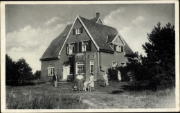 CPA Nordseebad Sankt Peter Ording, Haus Wildenhoff, Familie, Hund - Other & Unclassified