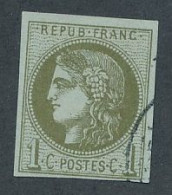 BM-58: FRANCE:  N° 39B Obl - 1870 Bordeaux Printing