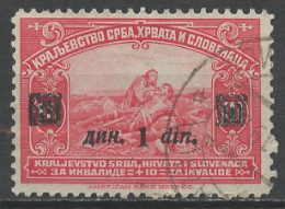 Yougoslavie - Jugoslawien - Yugoslavia 1923-24 Y&T N°143 - Michel N°162 (o) - 1ds10p Jeune Fille Et P Orlovitch - Usati