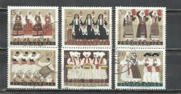 7565D-YUGOSLAVIA JUGOSLAVIA  SERIE COMPLETA 1961 FOLKLORE Nº 879/884 COSTUMBRES. - Usados