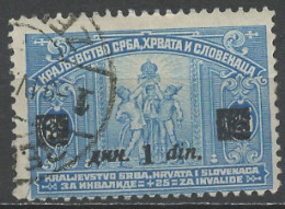 Yougoslavie - Jugoslawien - Yugoslavia 1923-24 Y&T N°144 - Michel N°163 (o) - 1ds25p Symbole De L'unité Nationale - Usados