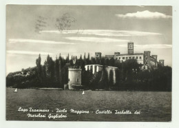 LAGO TRASIMENO - ISOLA MAGGIORE - CASTELLO ISABELLA DEI MARCHESI GUGLIELMI   - VIAGGIATA  FG - Perugia
