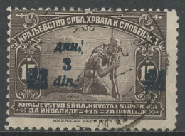 Yougoslavie - Jugoslawien - Yugoslavia 1923-24 Y&T N°146 - Michel N°165 (o) - 3ds15p Soldat Blessé - Gebraucht