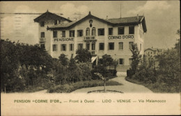 CPA Lido Di Venezia Veneto, Pension Corne D'Or - Sonstige & Ohne Zuordnung