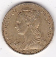 Côte Française De Somalie Djibouti 10 Francs 1965, Bronze Aluminium , Lec# 48, TTB - Gibuti