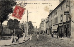 CPA Maisons-Alfort Val De Marne, Grande Rue - Altri & Non Classificati