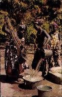 CPA Africa In Colors, Treffen Am Rande Des Brunnens - Andere & Zonder Classificatie