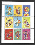 Disney Belize 1986 Christmas - The Tree Caballeros Sheetlet MNH - Disney